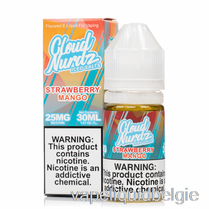 Vape België Ijs Aardbei Mango - Wolk Nurdz Zouten - 30ml 50mg